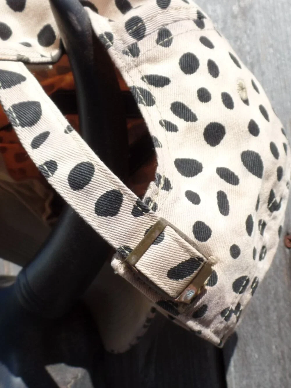DODGERS Upcycled leopard Distressed Cap